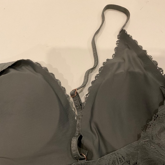 Danskin Intimates 2 Pack Lace Bra Sz M Sage/Green Coquette Romantic Fairy Sexy - Picture 7 of 10